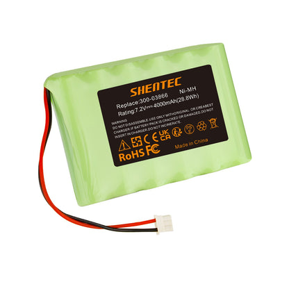 Batterie Ni-MH SHENTEC 7.2V 4000mAh pour Honeywell Lynx 5100/5200/5300 300-03866 LCP500-4B