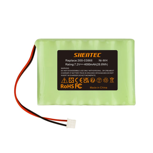 Batterie Ni-MH SHENTEC 7.2V 4000mAh pour Honeywell Lynx 5100/5200/5300 300-03866 LCP500-4B