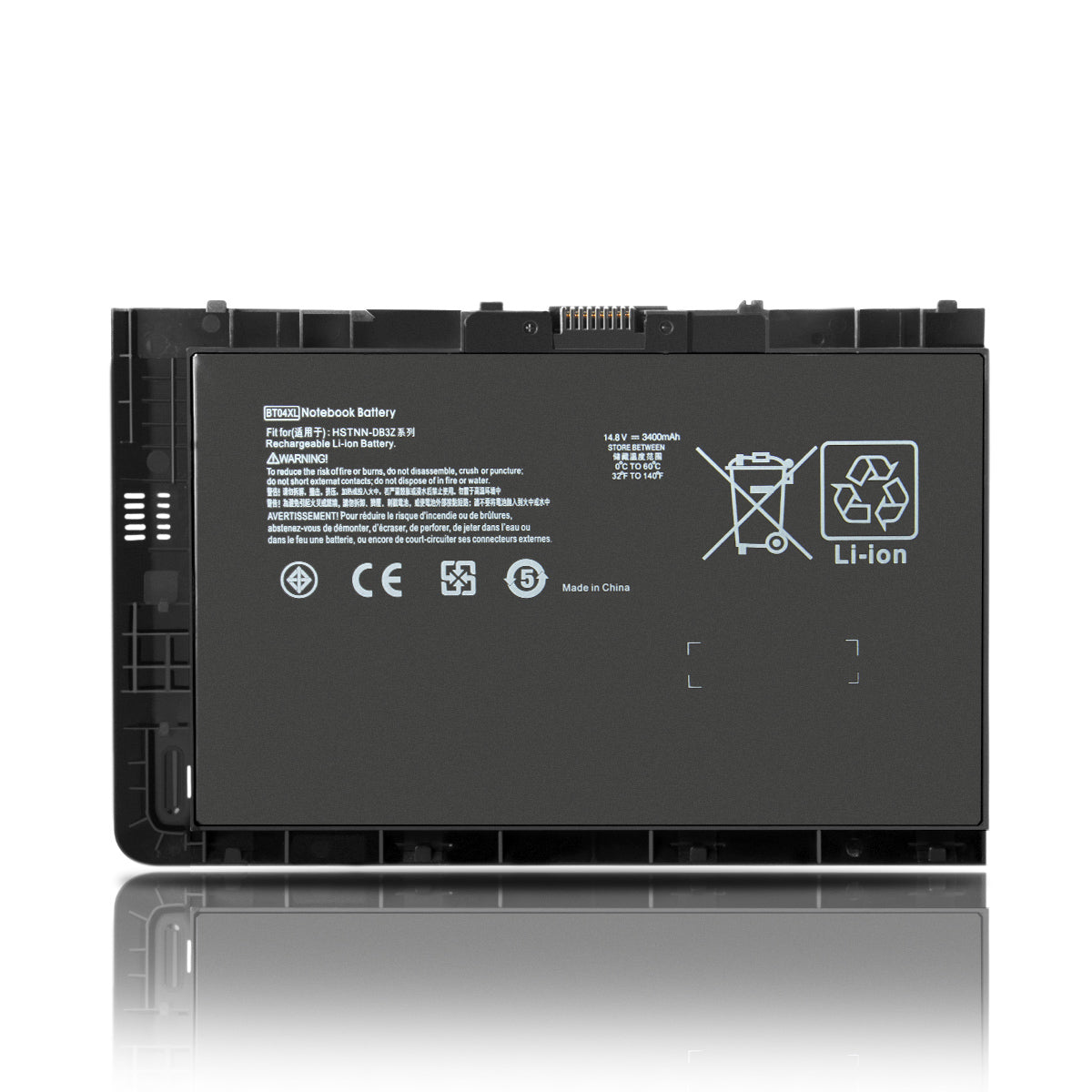 Batterie 52Wh 14,8V BT04XL HSTNN-DB3Z BA06XL pour HP EliteBook Folio 9470m 9480m
