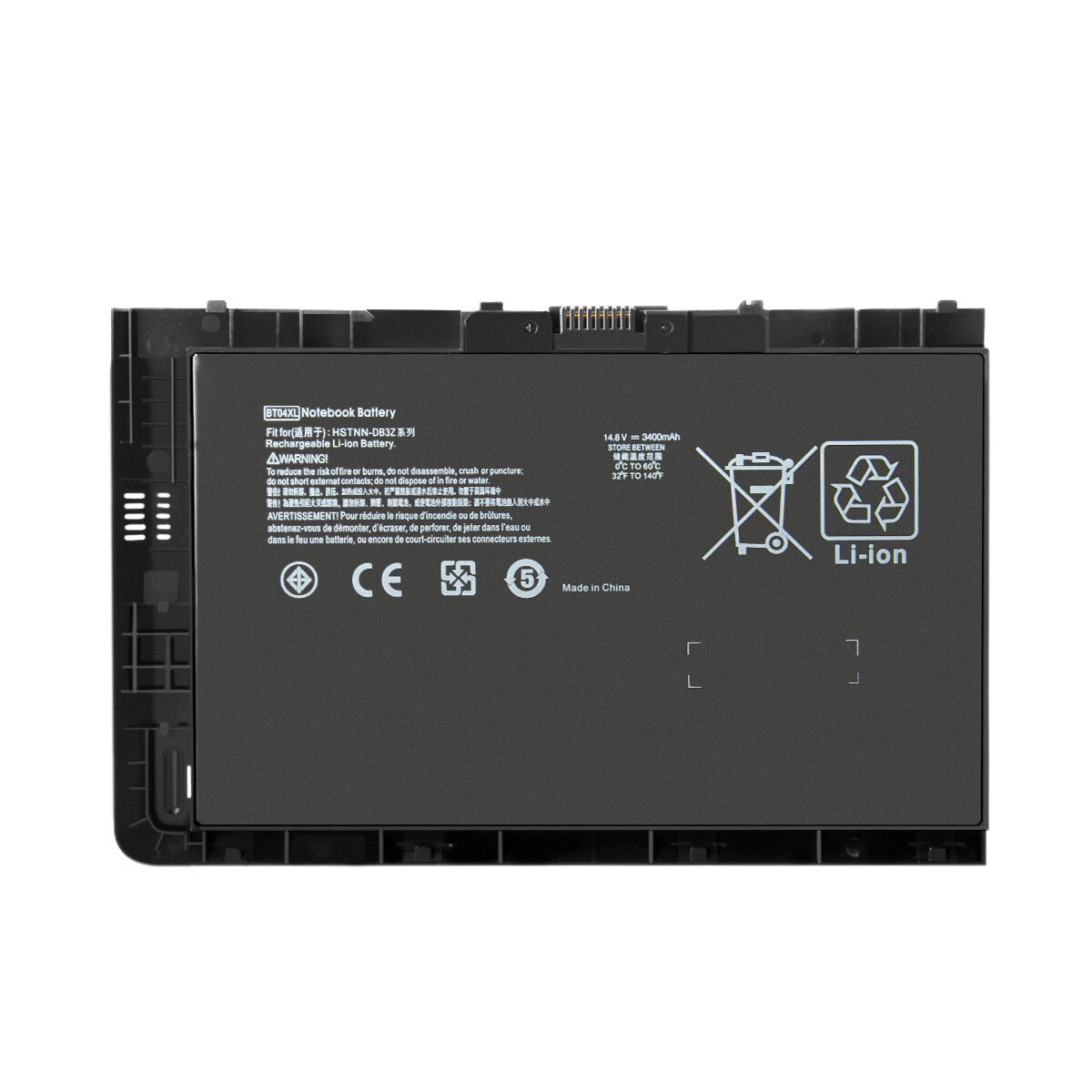 Batterie 52Wh 14,8V BT04XL HSTNN-DB3Z BA06XL pour HP EliteBook Folio 9470m 9480m
