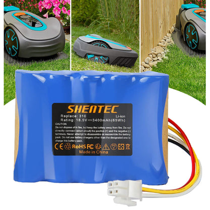 SHENTEC 18.5V 3.4Ah BATTERIE LI-ION POUR Husqvarna 584 85 28-01 Gardena Sileno R100Li R130L