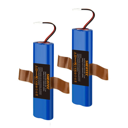 SHENTEC 2x 3.5Ah 14.4V Li-ion Batterie 18650B4-4S1P-AGX-2 Pour ILIFE V3s Pro V5s Pro V8s V50