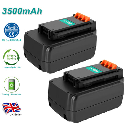 SHENTEC 2X 3.5Ah 36V LI-ION BATTERIE POUR BLACK DECKER LBXR36 BL2036 LBX2040 LST420