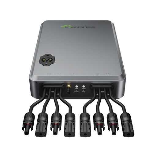 Hub solaire intelligent 1600 W | Gestionnaire d'énergie solaire EMS à double MPPT, contrôle par application Wi‑Fi, IP65 pour kit solaire LiFePO4
