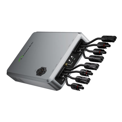 Hub solaire intelligent 1600 W | Gestionnaire d'énergie solaire EMS à double MPPT, contrôle par application Wi‑Fi, IP65 pour kit solaire LiFePO4