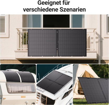 480 W Kit de panneaux solaires flexibles 2 x 240 W module solaire flexible pour camping-car, voiture, abri, toit, bateau, balcon, IP67, cellule solaire photovoltaïque hors réseau