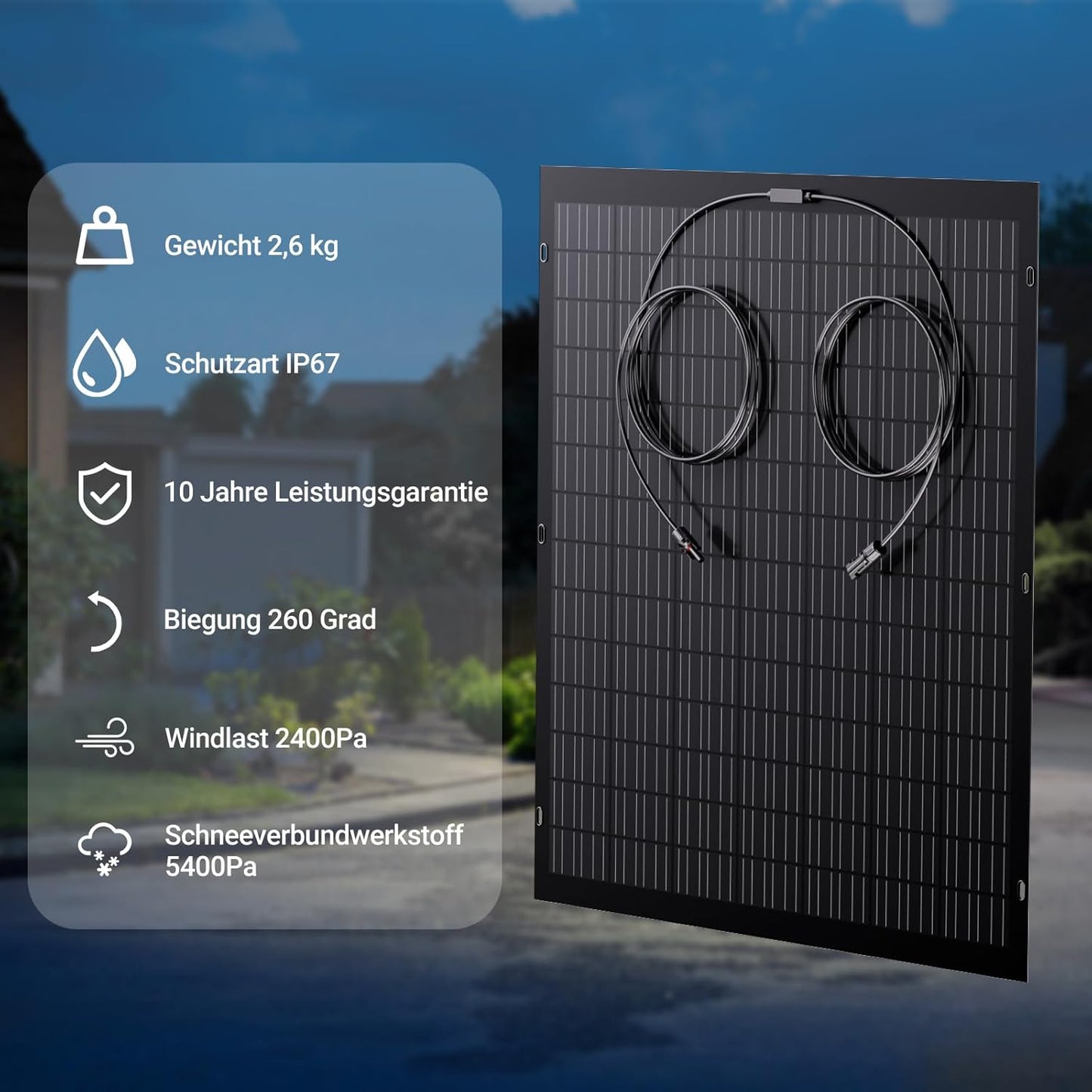 480 W Kit de panneaux solaires flexibles 2 x 240 W module solaire flexible pour camping-car, voiture, abri, toit, bateau, balcon, IP67, cellule solaire photovoltaïque hors réseau