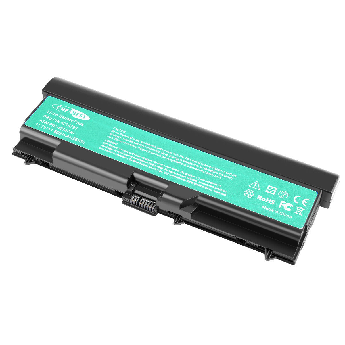 Batterie de remplacement 98Wh 42T4235 42T4702 8800mAh pour Lenovo ThinkPad T510 T520 T410 SL410 SL510