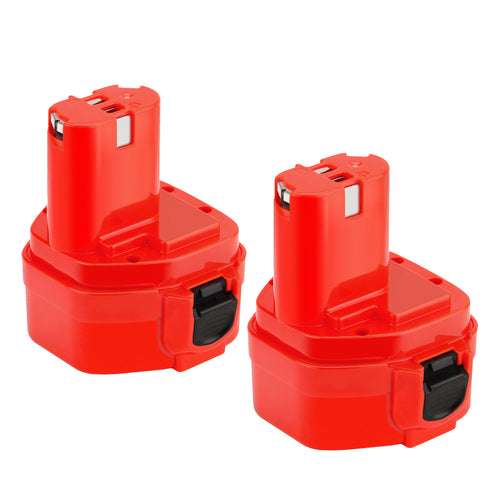 SHENTEC Pack de 2 Batteries 5000mAh 12V Ni-MH pour Makita PA12 1200 1234 1220 1235 1222 1233