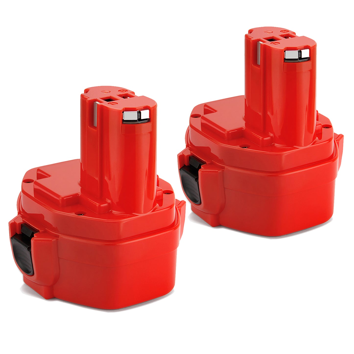 SHENTEC Kit batterie + chargeur 2x 9,6V pour Makita PA09 9120 9122 6203D 6207D 6222D 9100