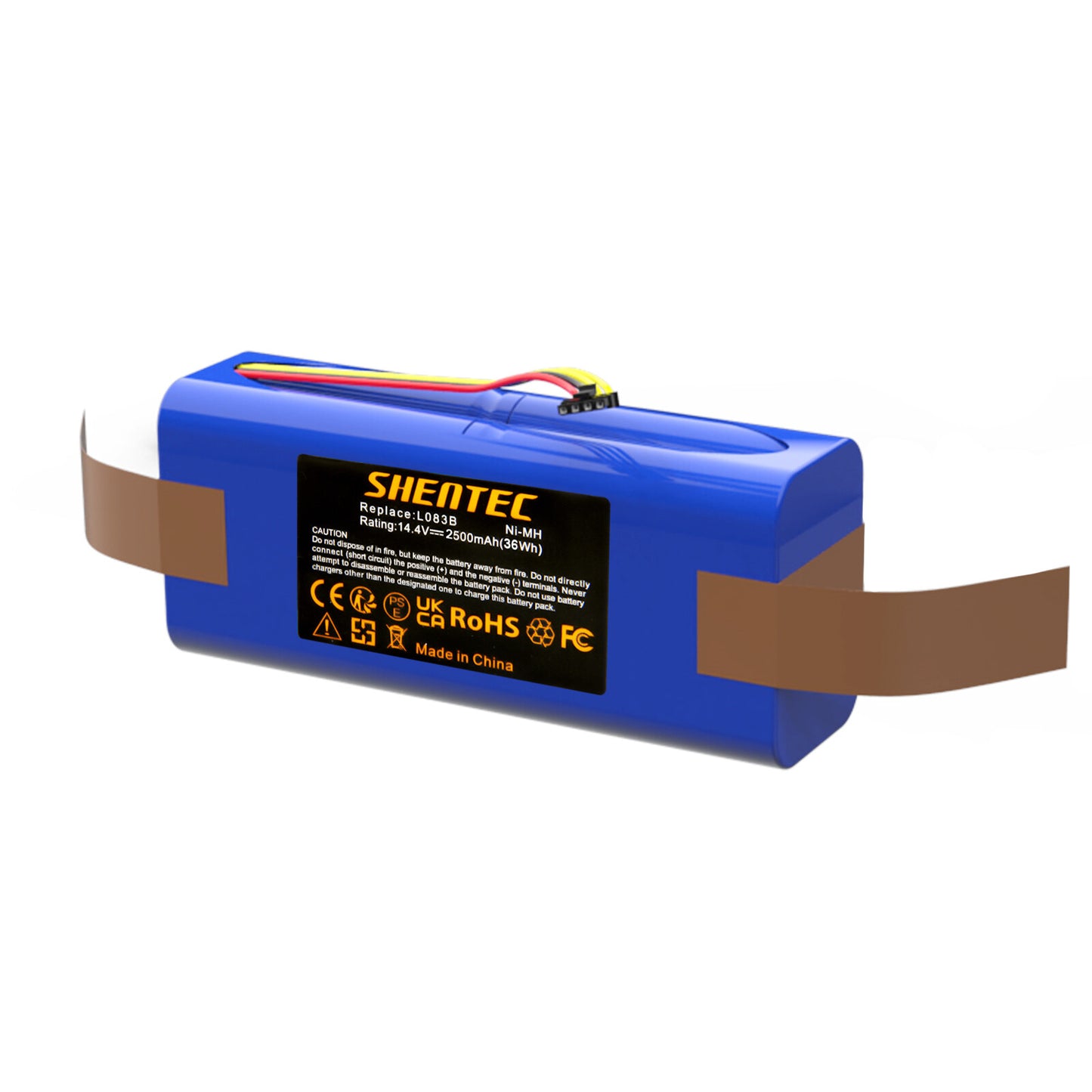SHENTEC Batterie Ni-MH 2.5Ah 14.4V pour Midea R1-L081A, R1-L083B, R1-L085B, remplace L083b