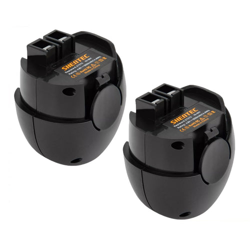 SHENTEC Batterie de remplacement 2x 4.8V 3500mAh Ni-MH pour Metabo Powergrip 2 60005952 6.27270 6.27273