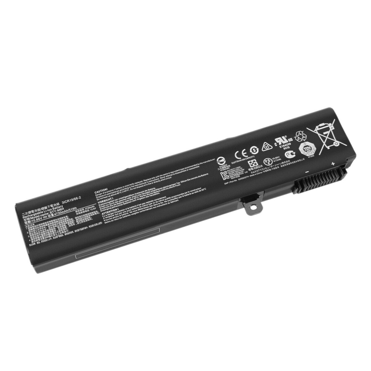 10.86V Batterie pour MSI PE60,PE70,GE72,3ICR19/66-2,MS-16J3,MS-16J5L,GL62M