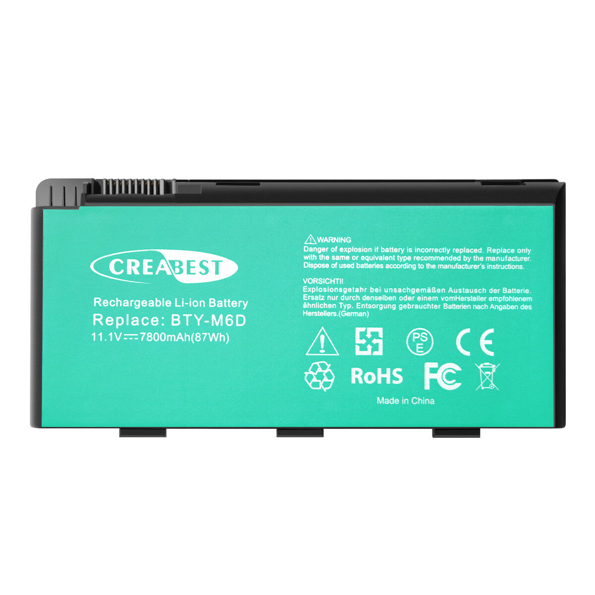 Batterie 11.1V BTY-M6D 7.8Ah Pour MSI GT70 GX660 GT660 GT660R GT660R GT680 GT683