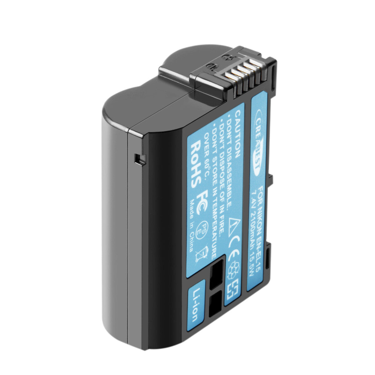 2x Batterie EN-EL15 + chargeur double pour Nikon EL15A D500, D600, D610, D750, D850, D800E