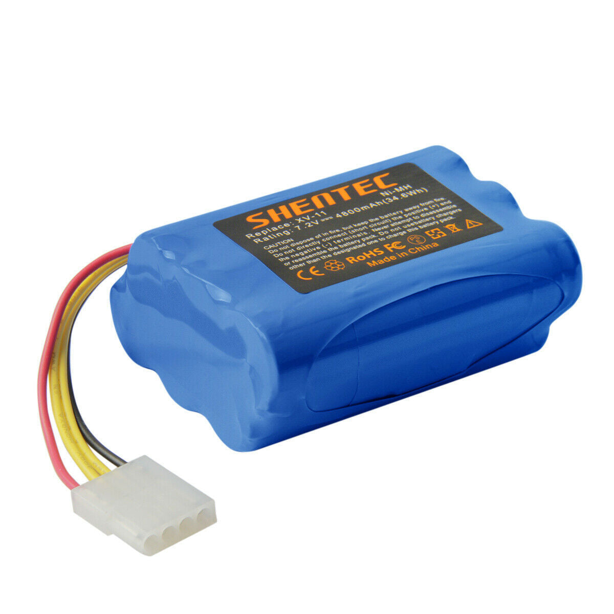 SHENTEC 4800mAh 7.2V BATTERIE DE REMPLACEMENT POUR NEATO XV-11 XV-12 XV-14 XV-15 XV-21 XV-25 205-0001
