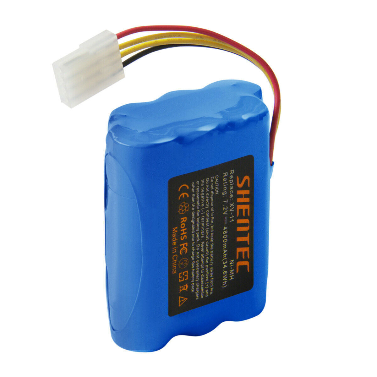 SHENTEC 4800mAh 7.2V BATTERIE DE REMPLACEMENT POUR NEATO XV-11 XV-12 XV-14 XV-15 XV-21 XV-25 205-0001