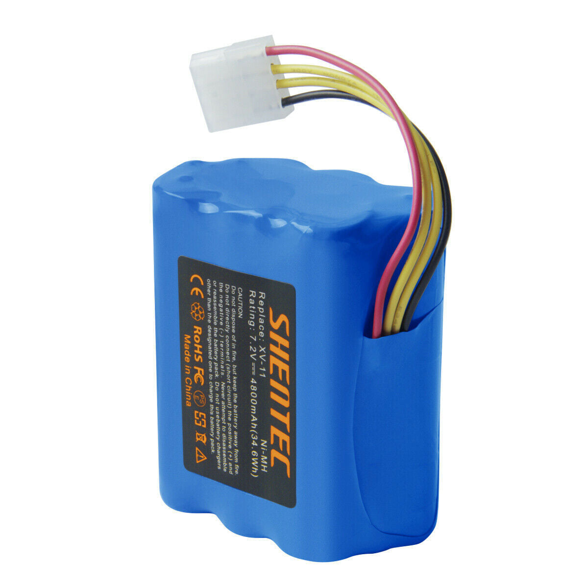 SHENTEC 4800mAh 7.2V BATTERIE DE REMPLACEMENT POUR NEATO XV-11 XV-12 XV-14 XV-15 XV-21 XV-25 205-0001