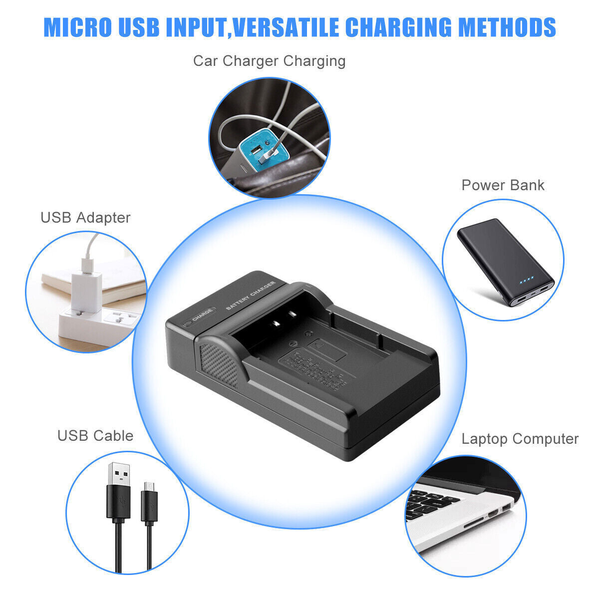 Chargeur USB 2x Li-50B pour Olympus SZ-30 SZ-20 XZ-10 SP-800UZ SP-815UZ