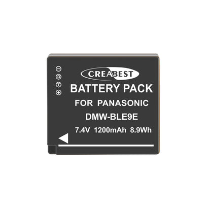 2 Pièces Chargeur de Batterie DMW-BLE9E pour Panasonic Lumix GF5 GX7 DMC- GF3 DC-G110 GX85