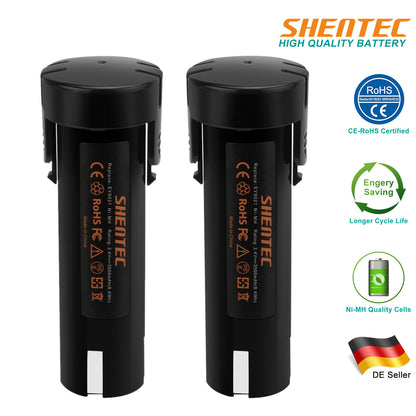 SHENTEC 3500mAh 2.4V Ni-MH Batterie de remplacement pour PANASONIC EY9021 EY3652 EY6220DR EY3652DR EY503B