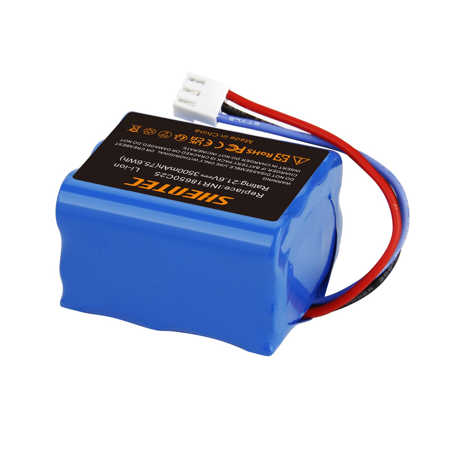 SHENTEC Batterie Li-Ion 2x3.5Ah 21,6V pour Philips FC6721/01 FC6722/01 FC6723 FC6726 FC6729