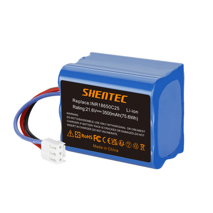 SHENTEC Batterie Li-Ion 2x3.5Ah 21,6V pour Philips FC6721/01 FC6722/01 FC6723 FC6726 FC6729