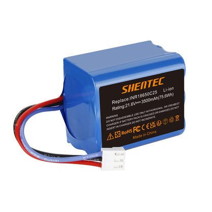 SHENTEC Batterie Li-Ion 2x3.5Ah 21,6V pour Philips FC6721/01 FC6722/01 FC6723 FC6726 FC6729
