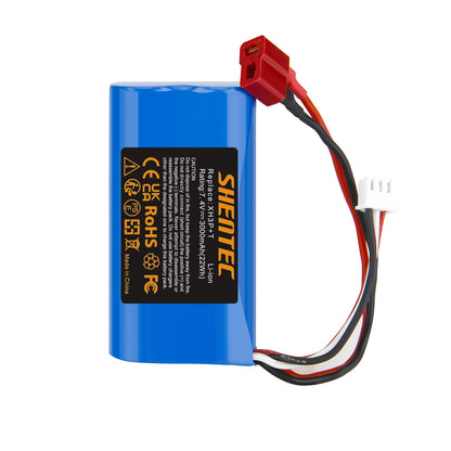 SHENTEC 7.4V 3.0Ah Batterie Li-ion Prise XH3P+T pour Voiture RC WLtoys 12401 12402 12403