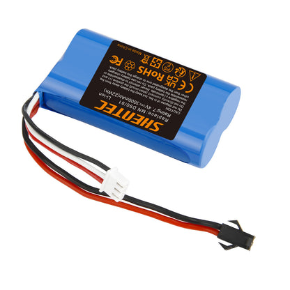 SHENTEC 3Ah 7.4V Li-ion Batterie pour MN D90/91 MN 99/99S Voiture RC Modèle H101 H105 RC
