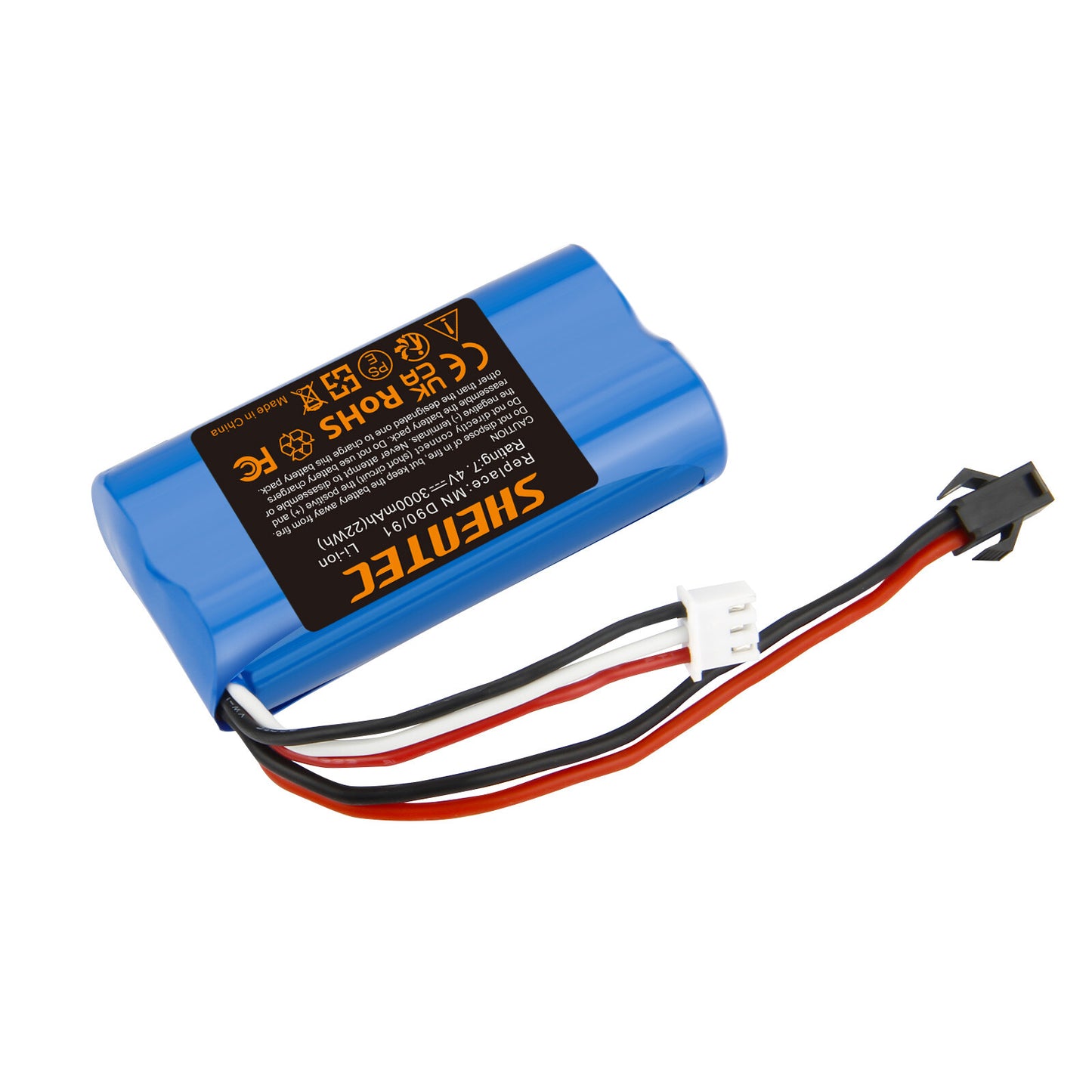 SHENTEC 3Ah 7.4V Li-ion Batterie pour MN D90/91 MN 99/99S Voiture RC Modèle H101 H105 RC