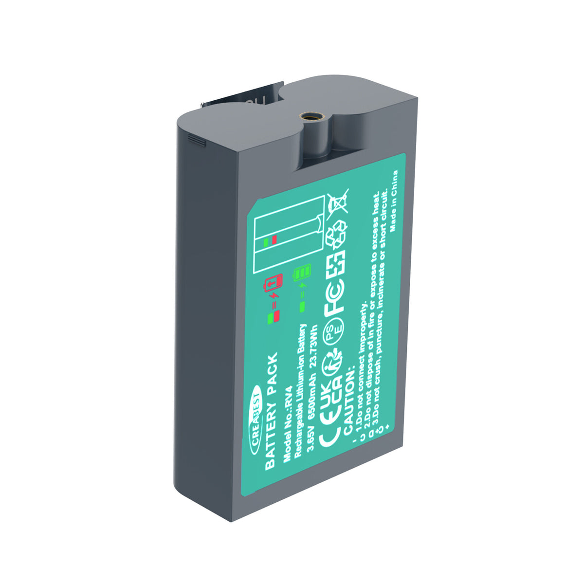 SHENTEC 6.4Ah V4 Batterie rechargeable pour Ring Video Doorbell 2 3 4 Spotlight Stick Up