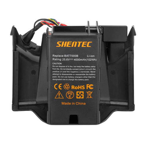 SHENTEC Batterie Li-ion 4000mAh 25.6V pour Robomow MRK7005A BAT7000B RC302 RC306 RC312 RC308