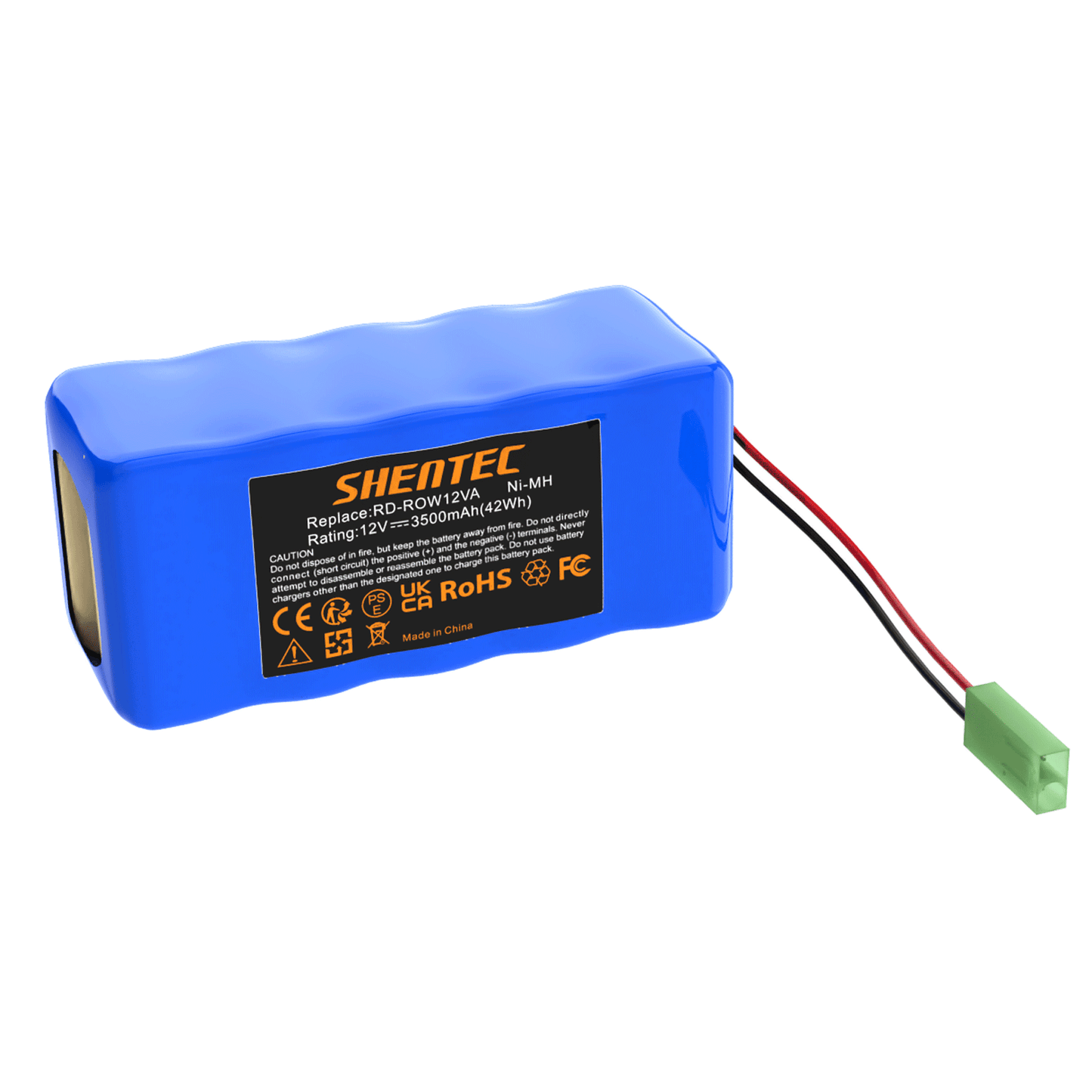 SHENTEC Batterie de remplacement 3,5Ah 12V pour RD-ROW12VA pour Rowenta RH846301 RS-Rh5488 RH846501