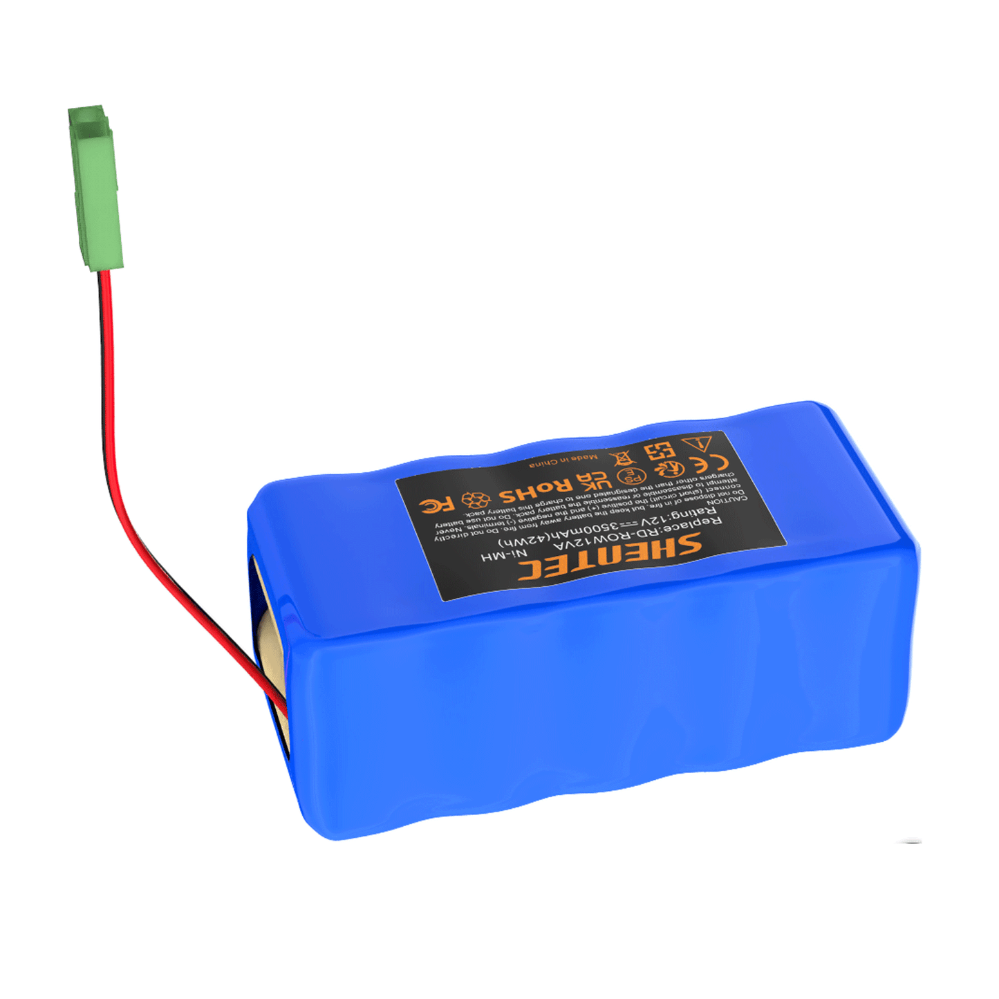 SHENTEC Batterie de remplacement 3,5Ah 12V pour RD-ROW12VA pour Rowenta RH846301 RS-Rh5488 RH846501
