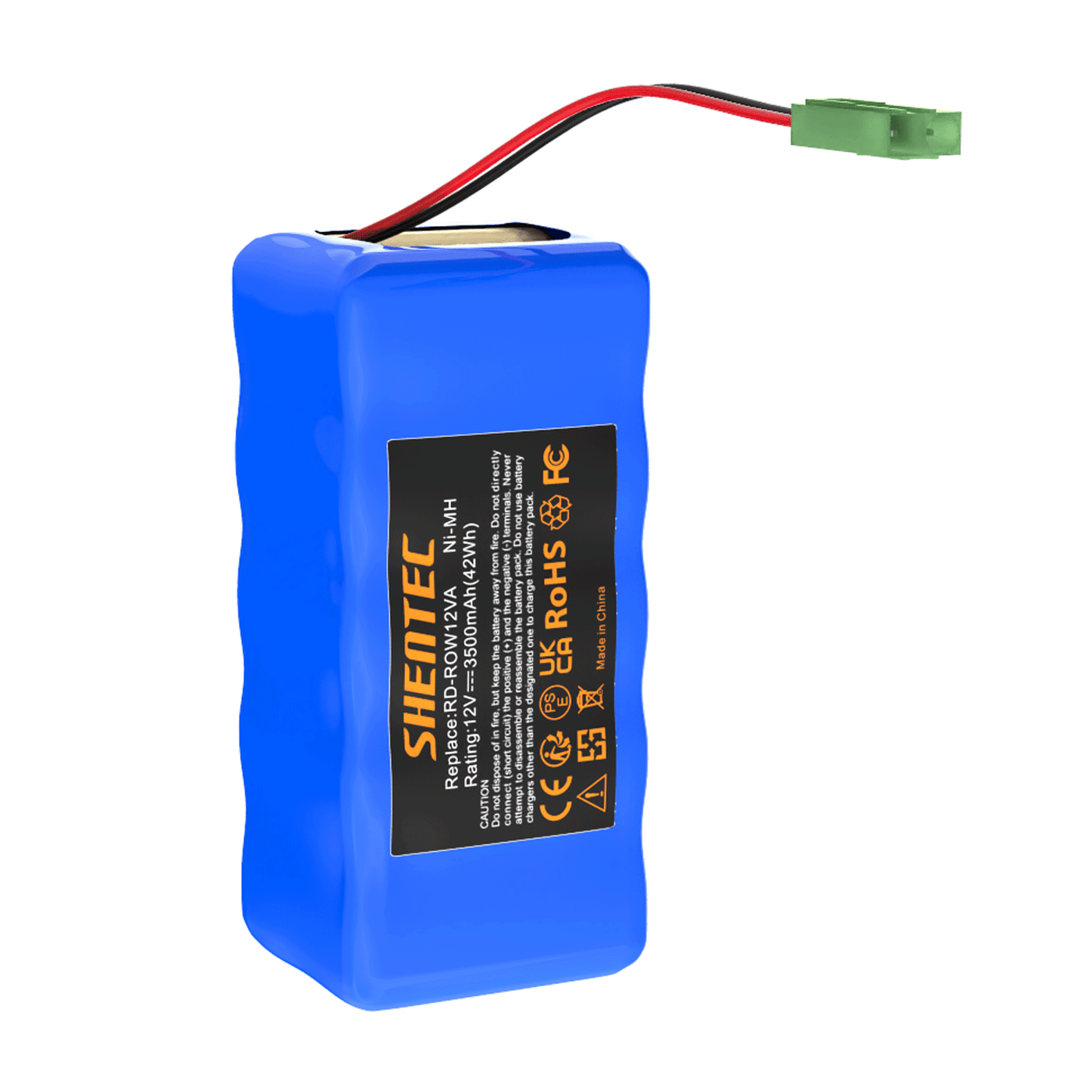 SHENTEC Batterie de remplacement 3,5Ah 12V pour RD-ROW12VA pour Rowenta RH846301 RS-Rh5488 RH846501