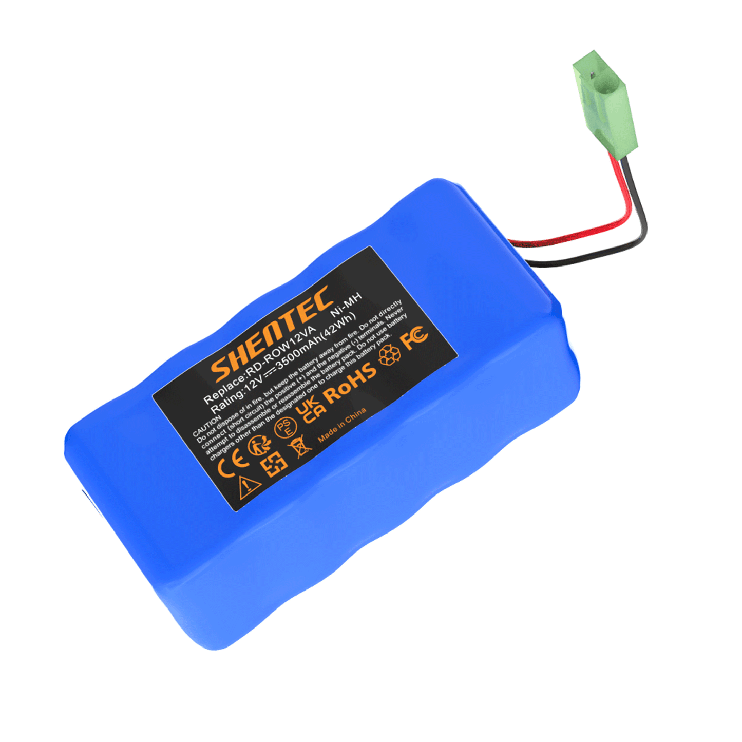 SHENTEC Batterie de remplacement 3,5Ah 12V pour RD-ROW12VA pour Rowenta RH846301 RS-Rh5488 RH846501