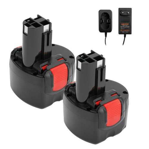 Batterie SHENTEC 9,6V 4000mAh Ni-MH pour Bosch BAT048 BAT100 PSR 960 GSR 9.6 BPT1041