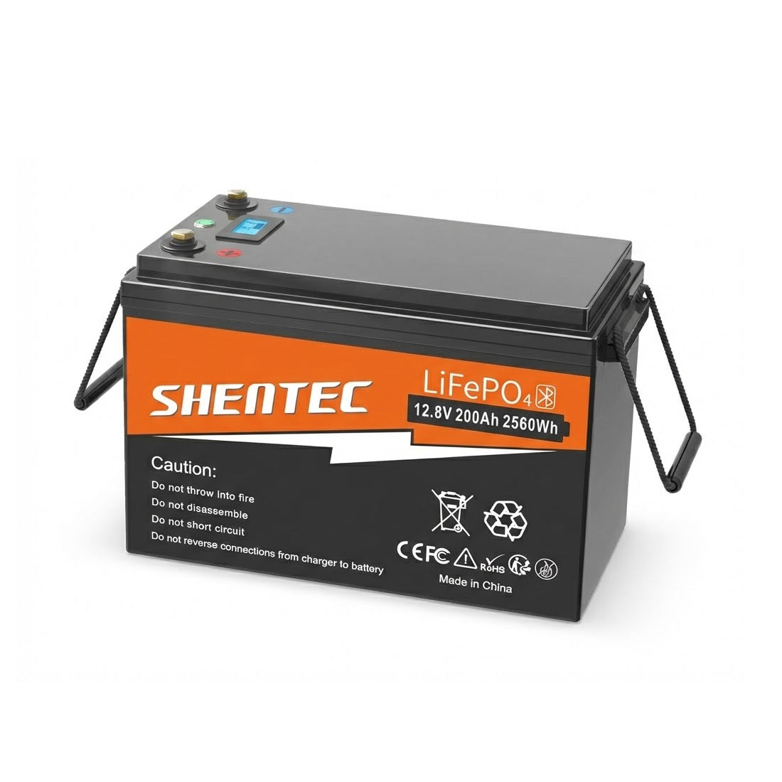 SHENTEC BATTERIE 12V 200Ah LITHIUM LiFePO4 POUR BATEAU ET CAMPING-CAR 6000+ CYCLES