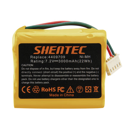 SHENTEC 7.2V 3.0AH Ni-MH BATTERIE POUR iRobot Braava 390 380T 390T 380 4409709 Mint Plus 5200