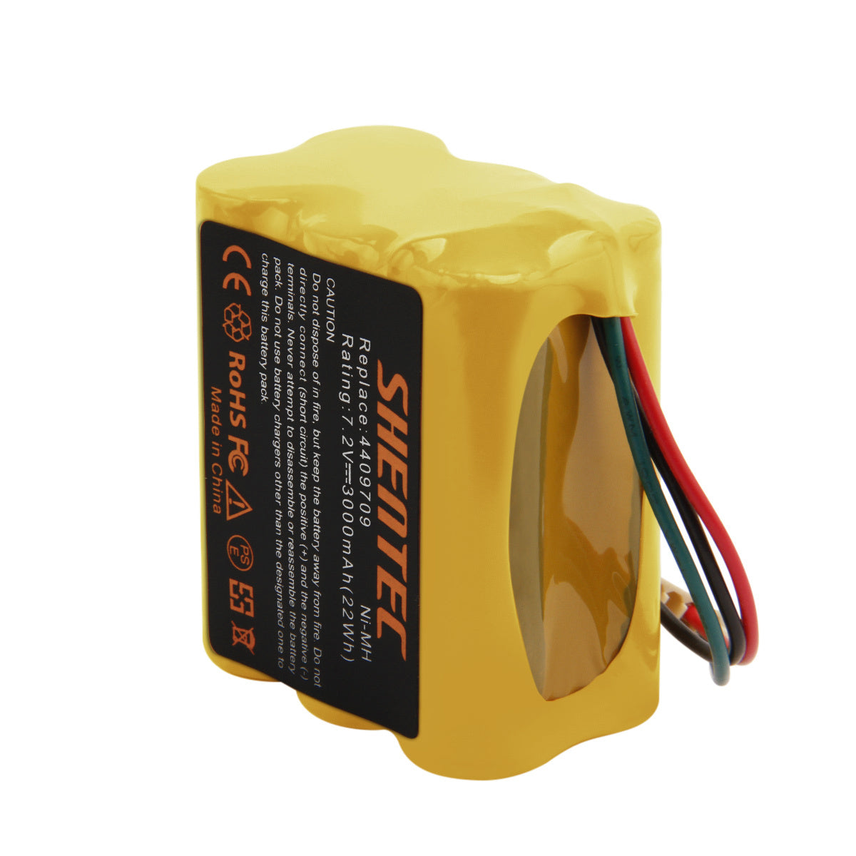 SHENTEC 2x 3.0AH 7.2V batterie Ni-MH pour iRobot Braava 390 380T 390T 4409709 Mint Plus 5200C