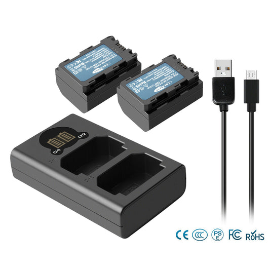 2x Batteries NP-FZ100 & Chargeur Pour Sony Alpha A6600 A9R A9S A7 III A7R III A7R IV
