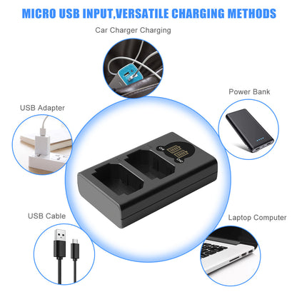 2x Batteries NP-FZ100 & Chargeur Pour Sony Alpha A6600 A9R A9S A7 III A7R III A7R IV