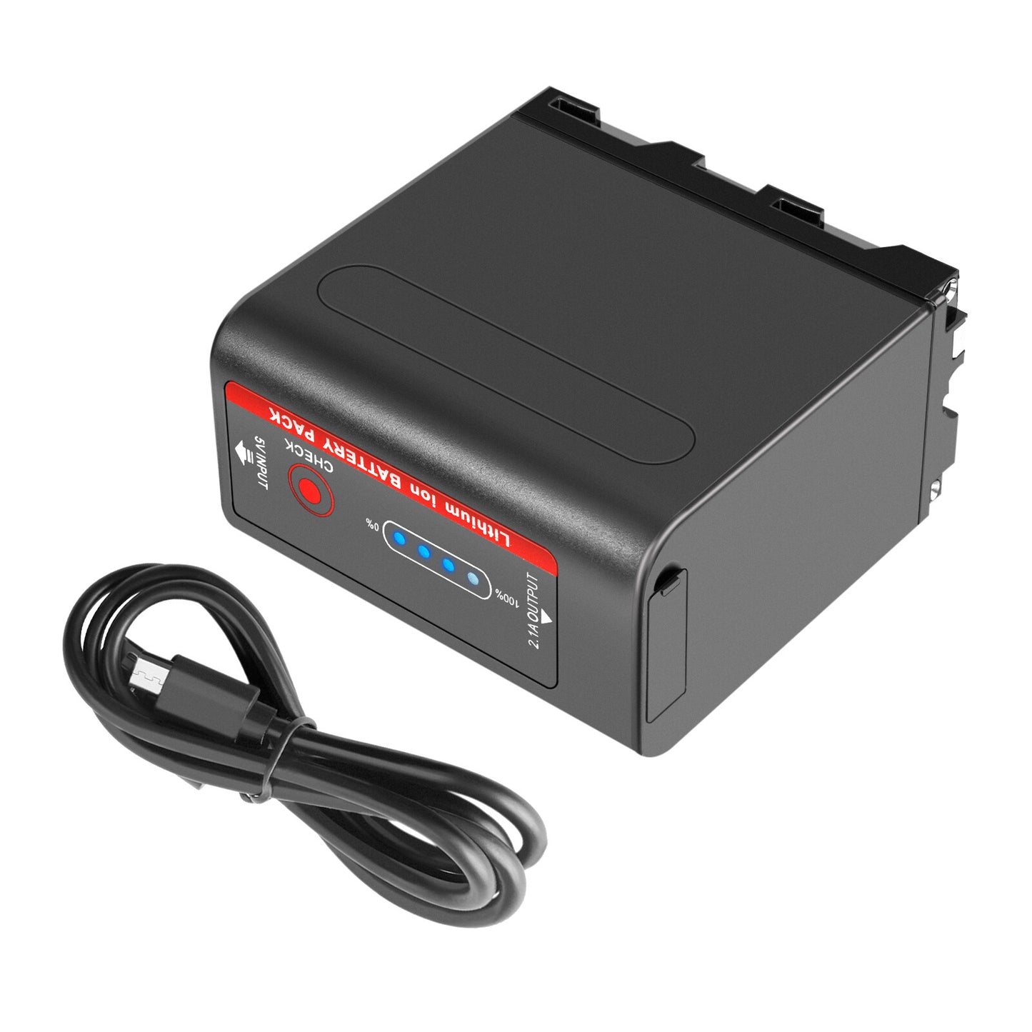 2X Batterie 7,4V NP-F970 10500mAh pour Sony NP-F930 F950 NP-F530 F960 NP-F990