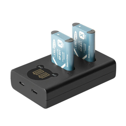 SHENTEC Lot de 2 batteries NP-BX1 pour Sony DSC-RX100, HX300, H400, WX350, WX400, HX50V, HX60