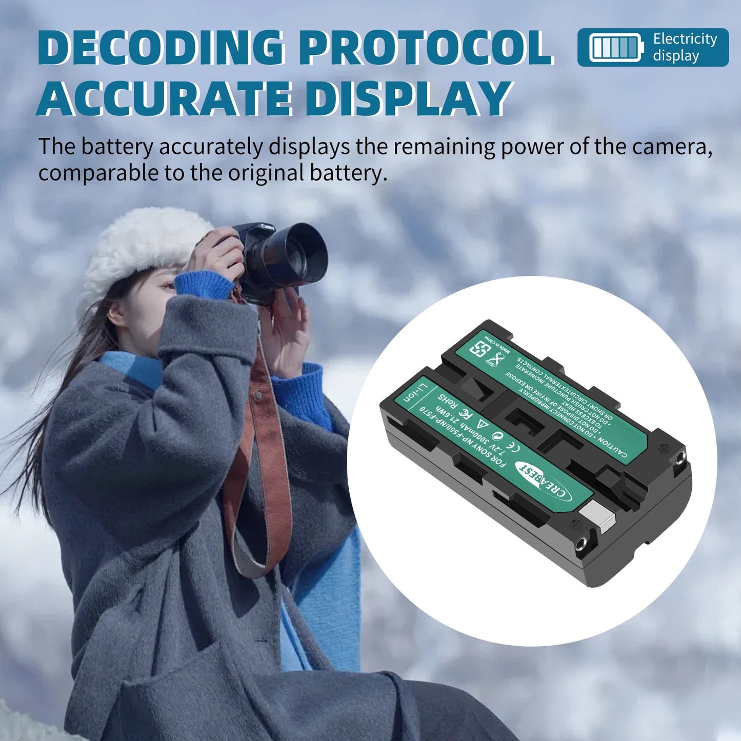 Pack de 2 Batterie 7.2V NP-F550 + Chargeur double pour SONY NP-F970 NP-F960 F990 F950 F530 F330