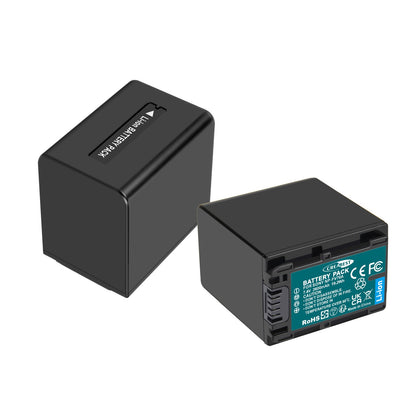 2x Batterie NP-FV70 2.6ah pour Sony NP-FV100 NP-FV90 NP-FV50 NP-FV30 NP-FV40 Chargeur