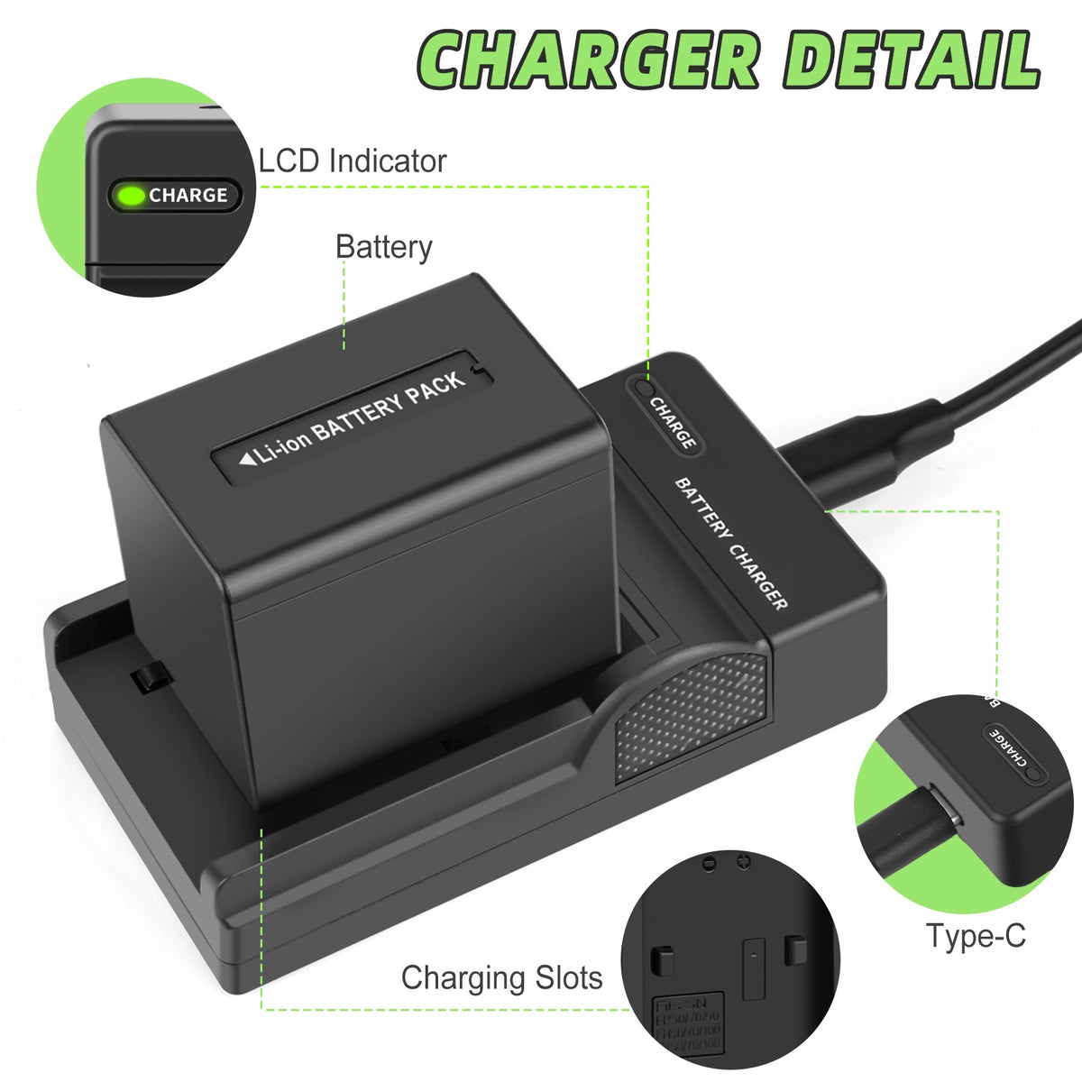 2x Batterie NP-FV70 2.6ah pour Sony NP-FV100 NP-FV90 NP-FV50 NP-FV30 NP-FV40 Chargeur