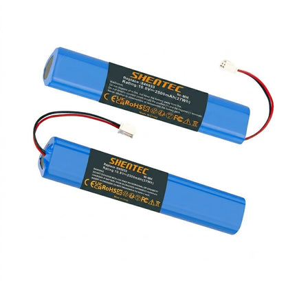 Lot de 2 batteries de remplacement Ni-MH 10.8V 2500mAh pour volets solaires et fenêtres de toit Velux 946933, avec câble et prise