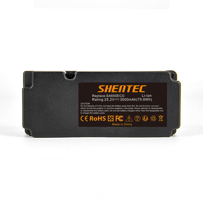 SHENTEC 3000mAh 25.2V Batterie Li-ion pour 0862622 862601 Garden Feelings 862618 INR19/65